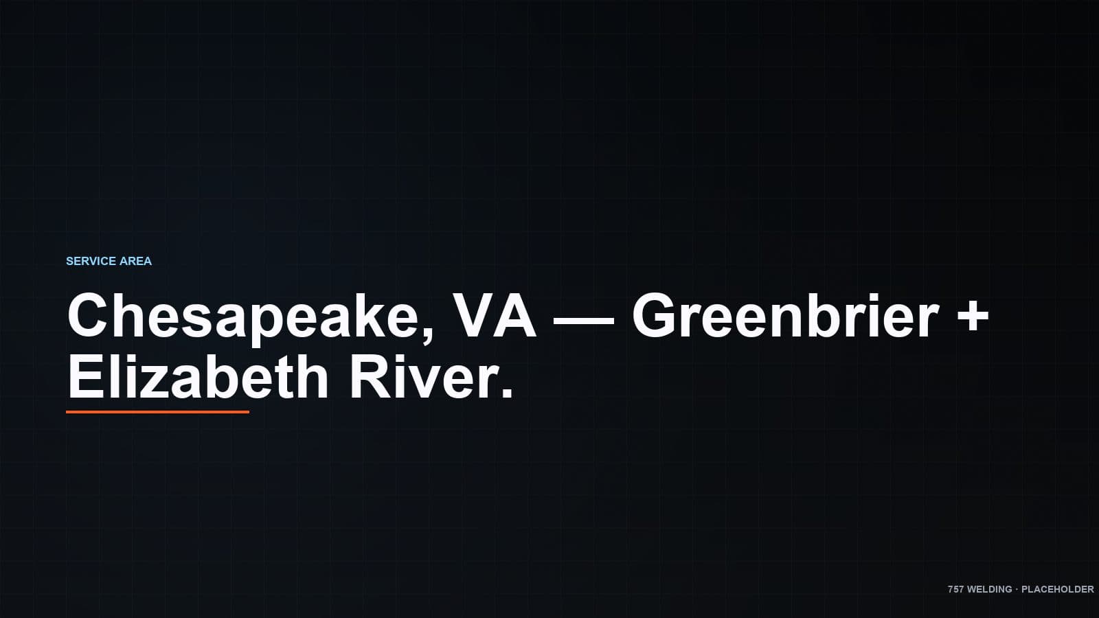 Chesapeake industrial welding