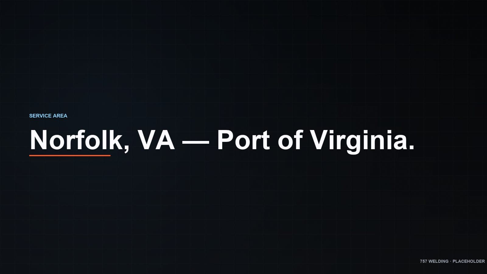 Norfolk industrial welding