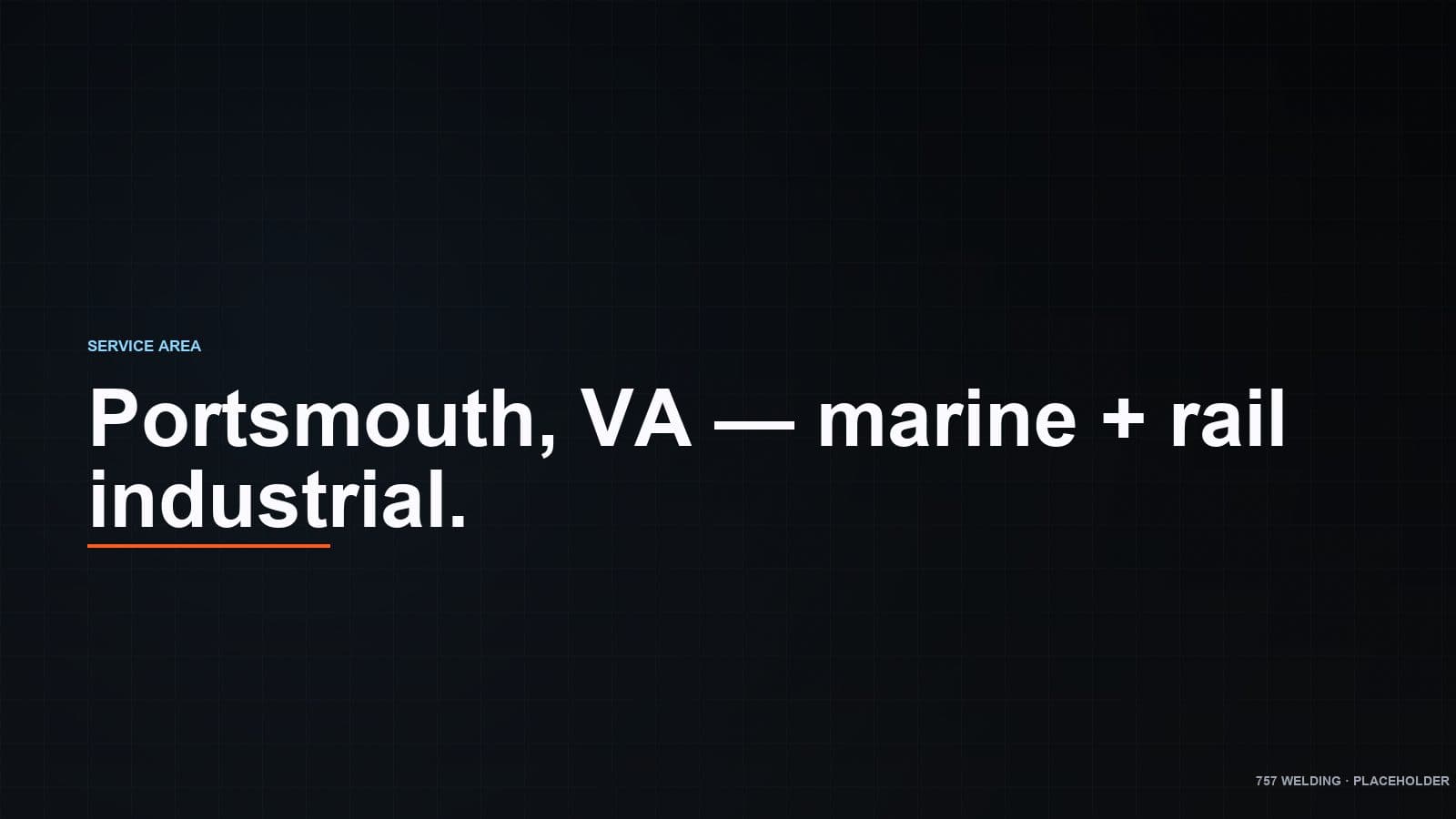 Portsmouth industrial welding