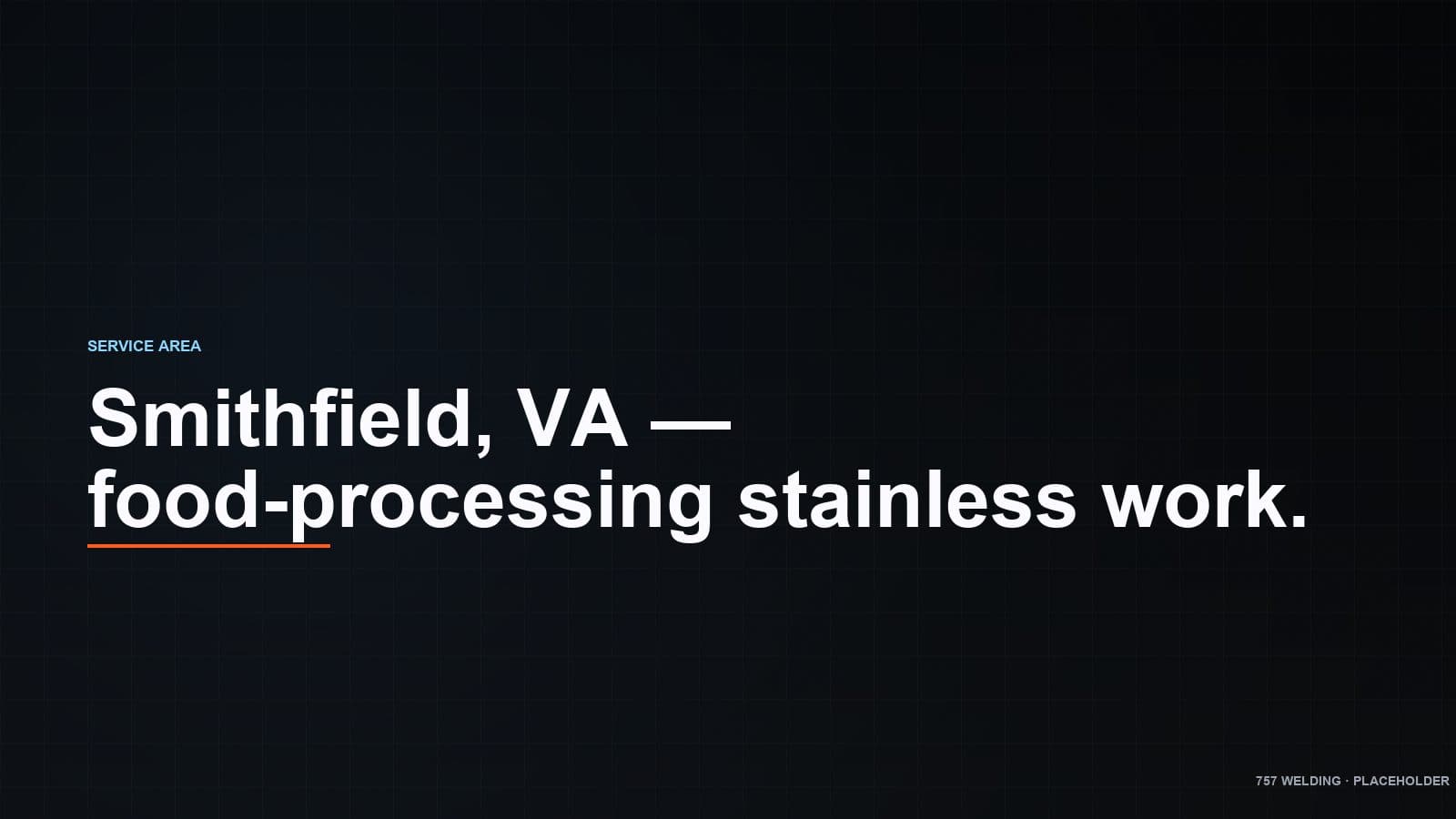 Smithfield industrial welding