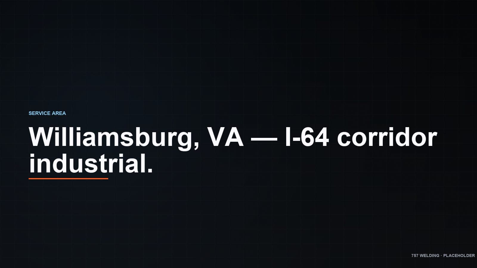 Williamsburg industrial welding