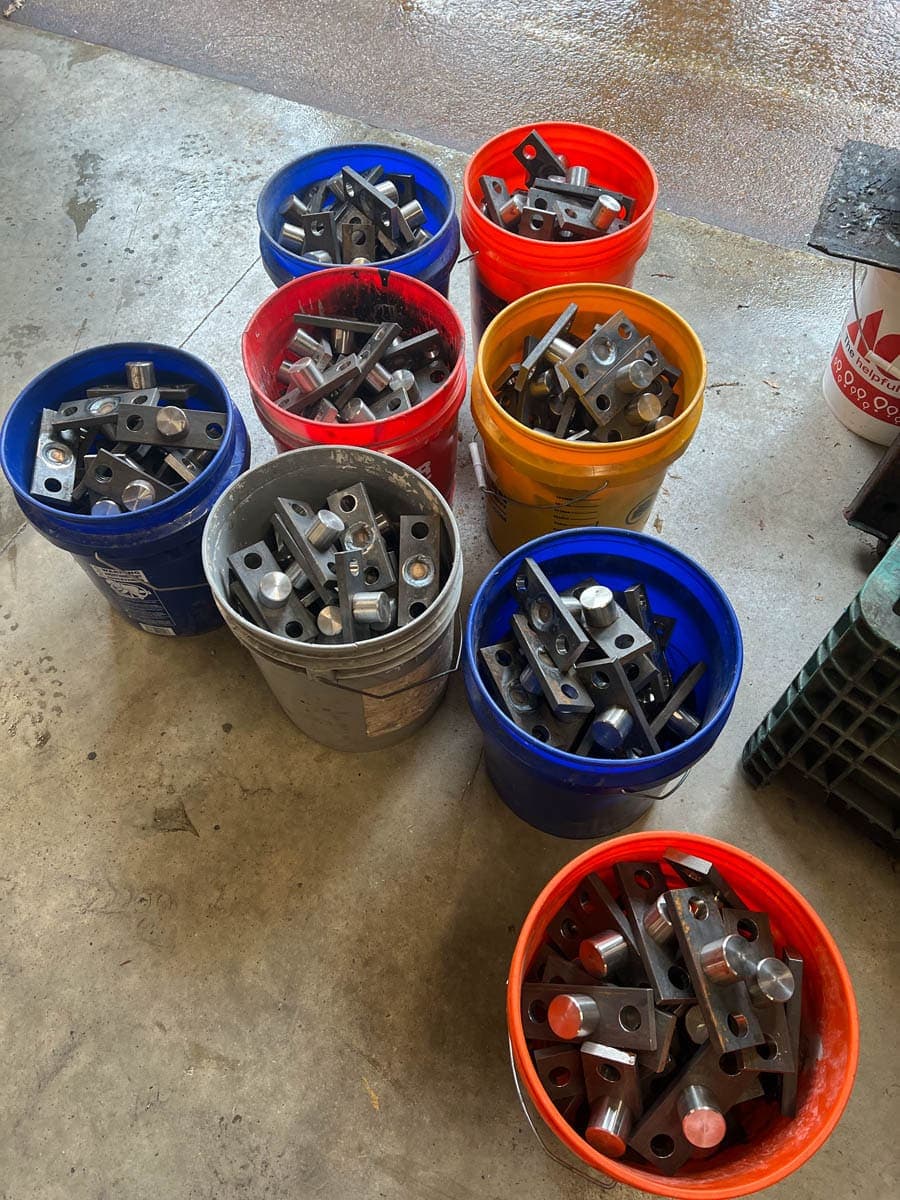 Recent industrial welding job, 757 Welding crew